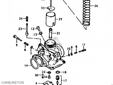 CARBURETOR - TS125ER 1979 (N)