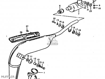 MUFFLER - TS125ER 1979 (N)