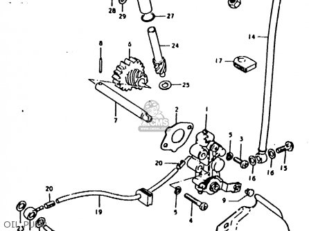OIL PUMP - TS125ER 1979 (N)