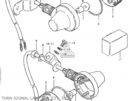 TURN SIGNAL LAMP (E4, E21, E25) - TS125ER 1980 (T) (1 2 E4 E9 E15 E17 E18 E21 E22 E24 E25 E26 E30)