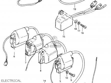 ELECTRICAL - TS125ER 1980 (T) (1 2 E4 E9 E15 E17 E18 E21 E22 E24 E25 E26 E30)