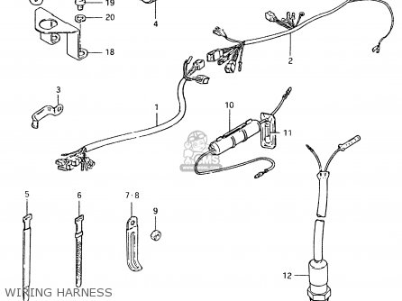 WIRING HARNESS - TS125ER 1980 (T) (1 2 E4 E9 E15 E17 E18 E21 E22 E24 E25 E26 E30)