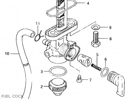 FUEL COCK - TS125ER 1980 (T) (1 2 E4 E9 E15 E17 E18 E21 E22 E24 E25 E26 E30)