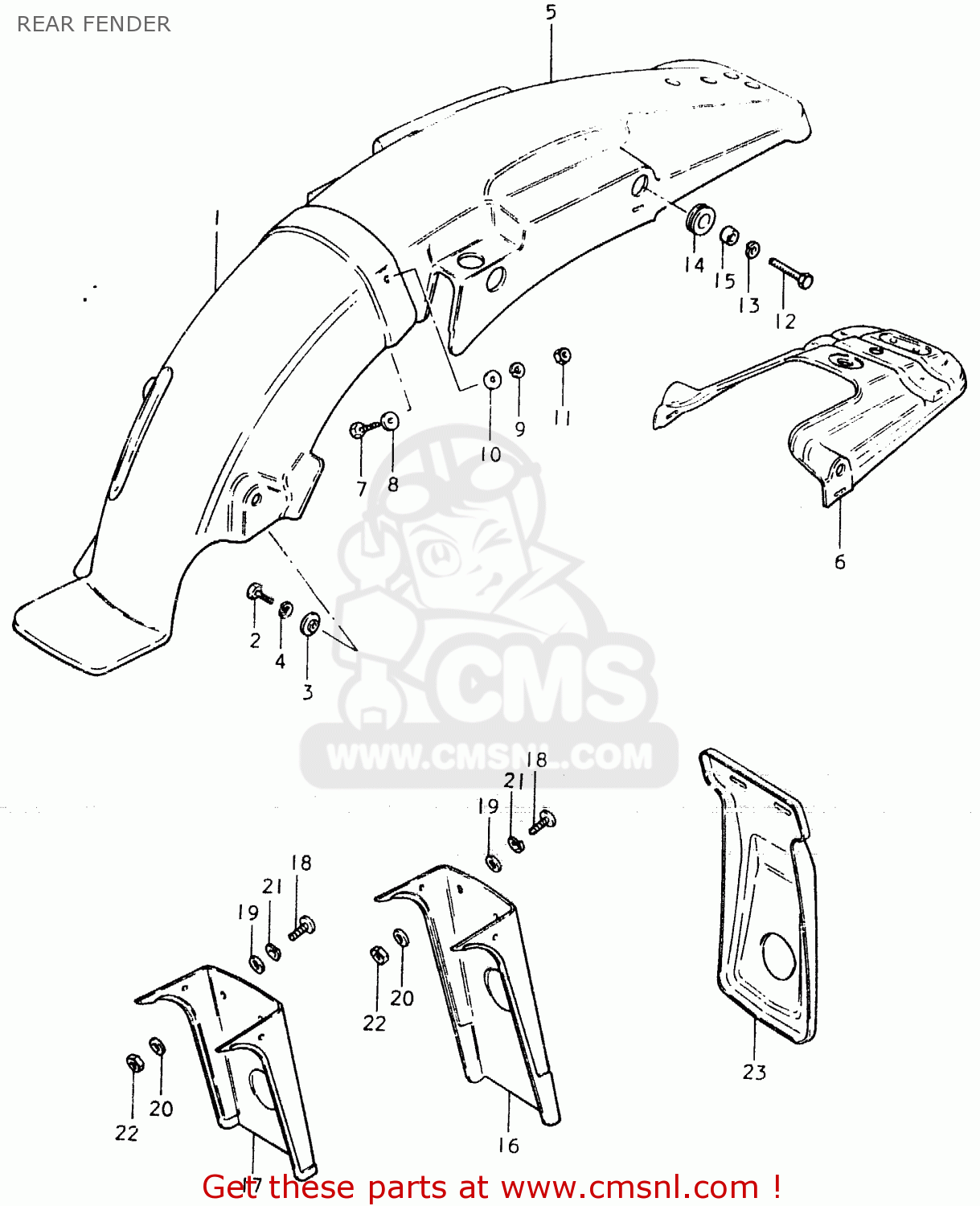 Suzuki Ts125er 1981 (x) (1 2 4 6 8 9 10 15 16 17 18 E21 E22 E24 E26 E30 