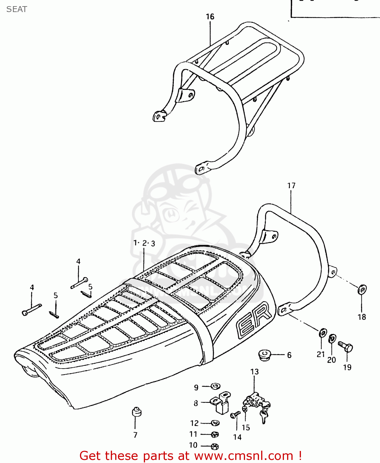 SEAT TS125ER 1981 (X) (1 2 4 6 8 9 10 15 16 17 18 E21 E22 E24 E26 E30
