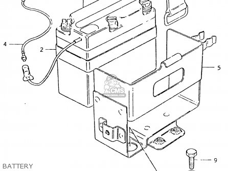 BATTERY - TS125ER 1981 (X) (1 2 4 6 8 9 10 15 16 17 18 E21 E22 E24 E26 E30