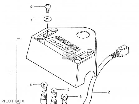 PILOT BOX - TS125ER 1981 (X) (1 2 4 6 8 9 10 15 16 17 18 E21 E22 E24 E26 E30
