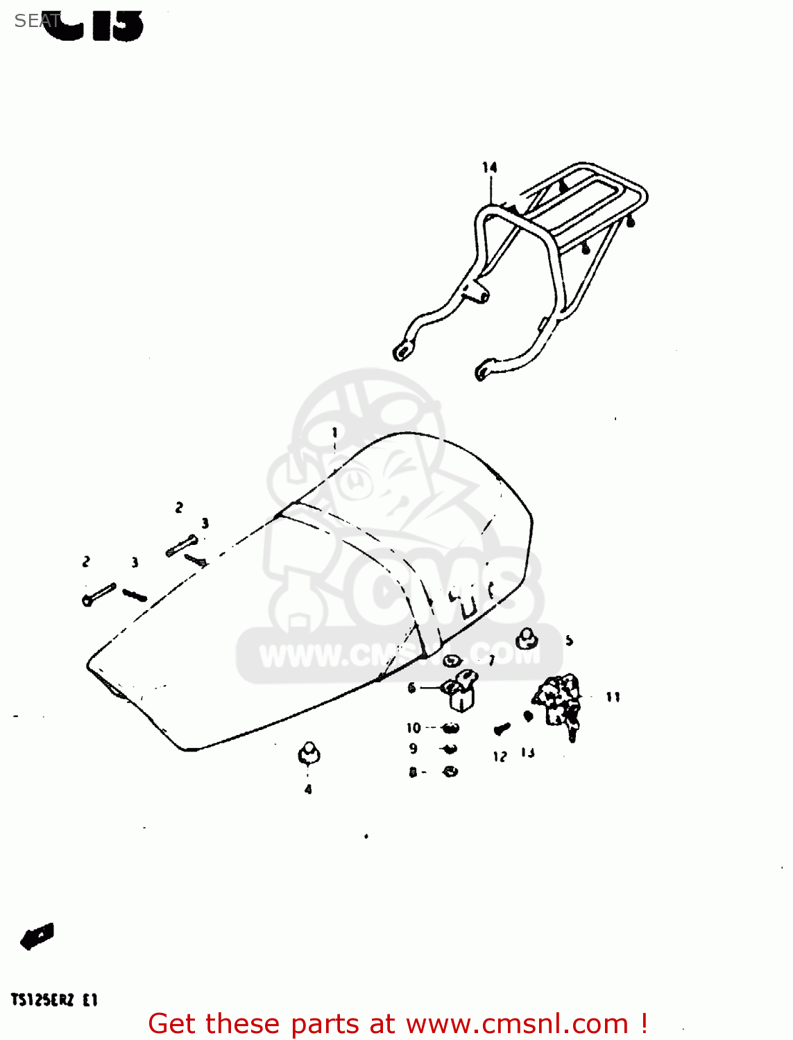 SEAT TS125ER 1982 (Z) (1 2 6 E08 E09 E15 E17 E18 E21 E24 E30 E31 E95)