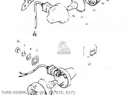 TURN SIGNAL LAMP (E2, E4, E15, E17) - TS125ER 1982 (Z) (1 2 6 E08 E09 E15 E17 E18 E21 E24 E30 E31 E95)