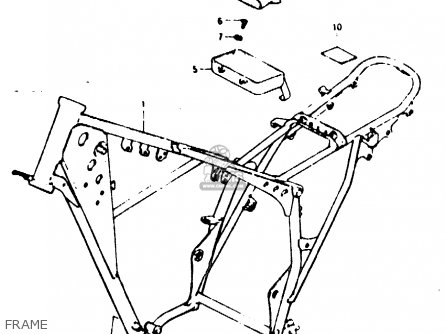 FRAME - TS125ER 1982 (Z) (1 2 6 E08 E09 E15 E17 E18 E21 E24 E30 E31 E95)