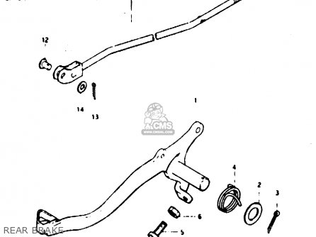 REAR BRAKE - TS125ER 1982 (Z) (1 2 6 E08 E09 E15 E17 E18 E21 E24 E30 E31 E95)