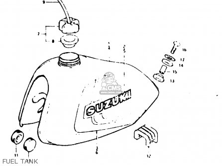 FUEL TANK - TS125ER 1982 (Z) (1 2 6 E08 E09 E15 E17 E18 E21 E24 E30 E31 E95)