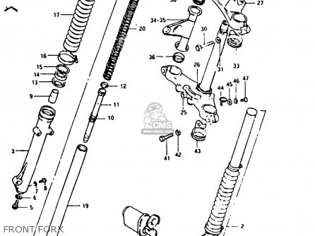 FRONT FORK - TS125ER 1982 (Z) (1 2 6 E08 E09 E15 E17 E18 E21 E24 E30 E31 E95)