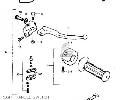 RIGHT HANDLE SWITCH - TS125ER 1982 (Z) (1 2 6 E08 E09 E15 E17 E18 E21 E24 E30 E31 E95)