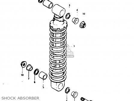 SHOCK ABSORBER - TS125ER 1982 (Z) (1 2 6 E08 E09 E15 E17 E18 E21 E24 E30 E31 E95)