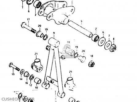 CUSHION LEVER - TS125ER 1982 (Z) (1 2 6 E08 E09 E15 E17 E18 E21 E24 E30 E31 E95)