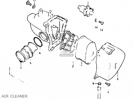 AIR CLEANER - TS125ER 1982 (Z) (1 2 6 E08 E09 E15 E17 E18 E21 E24 E30 E31 E95)