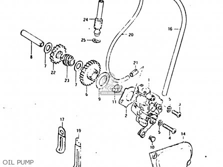 OIL PUMP - TS125ER 1982 (Z) (1 2 6 E08 E09 E15 E17 E18 E21 E24 E30 E31 E95)