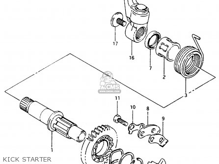 KICK STARTER - TS125R 1989 (K) (E02 E04 E15 E17 E18 E21 E24 E34 E53)