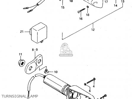TURNSIGNAL LAMP - TS125R 1989 (K) (E02 E04 E15 E17 E18 E21 E24 E34 E53)