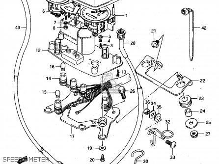 SPEEDOMETER - TS125R 1990 (L) (E02 E04 E15 E17 E18 E21 E24 E34 E53)