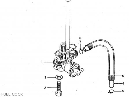 FUEL COCK - TS125R 1990 (L) (E02 E04 E15 E17 E18 E21 E24 E34 E53)
