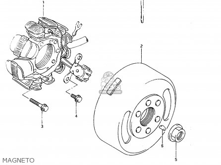 MAGNETO - TS125R 1991 (M) (E02 E04 E15 E17 E18 E21 E34 E53)