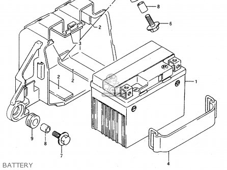 BATTERY - TS125R 1991 (M) (E02 E04 E15 E17 E18 E21 E34 E53)