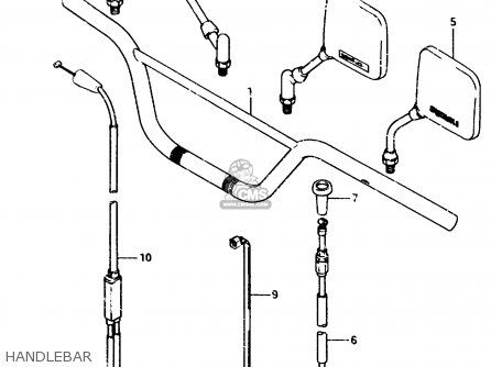 HANDLEBAR - TS125R 1991 (M) (E02 E04 E15 E17 E18 E21 E34 E53)