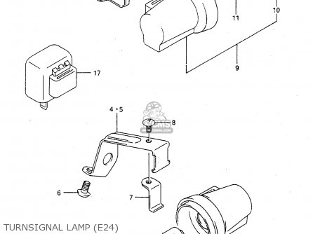 TURNSIGNAL LAMP (E24) - TS125R 1992 (N) (E02 E04 E15 E17 E18 E21 E34 E53)