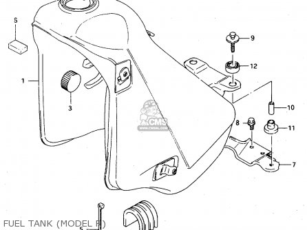 FUEL TANK (MODEL R) - TS125R 1992 (N) (E02 E04 E15 E17 E18 E21 E34 E53)