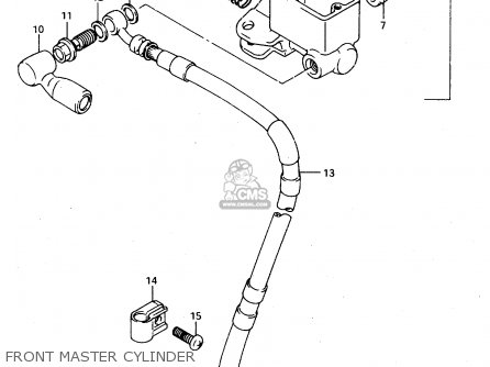 FRONT MASTER CYLINDER - TS125R 1992 (N) (E02 E04 E15 E17 E18 E21 E34 E53)