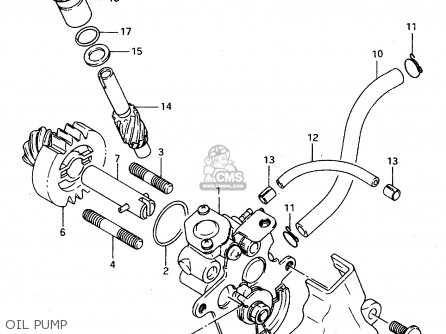 OIL PUMP - TS125R 1993 (P) (E02 E04 E18 E21)