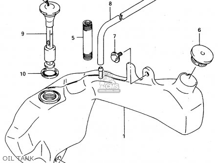 OIL TANK - TS125R 1993 (P) (E02 E04 E18 E21)