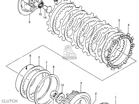 CLUTCH - TS125R 1994 (R) (E02 E04 E18 E21)