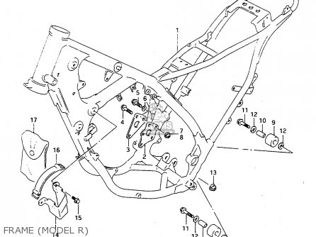 FRAME (MODEL R) - TS125R 1994 (R) (E02 E04 E18 E21)