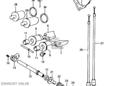 EXHAUST VALVE - TS125R 1994 (R) (E02 E04 E18 E21)