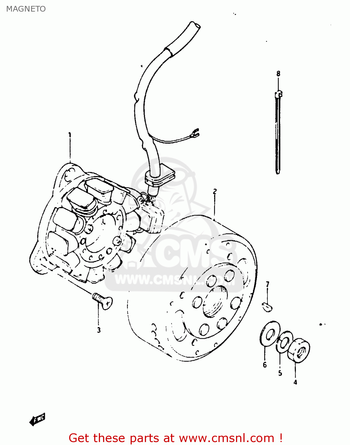MAGNETO TS125X 1984 (E) (E01 E02 E04 E06 E15 E17 E18 E21 E22 E24 E27)