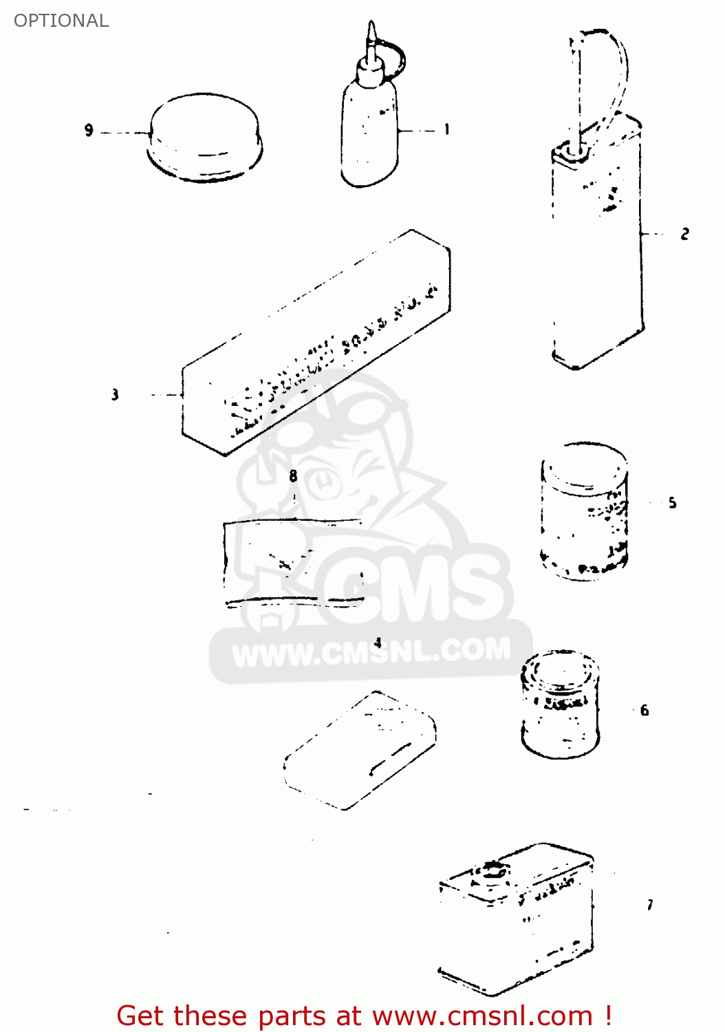 OPTIONAL TS125X 1984 (E) (E01 E02 E04 E06 E15 E17 E18 E21 E22 E24 E27)