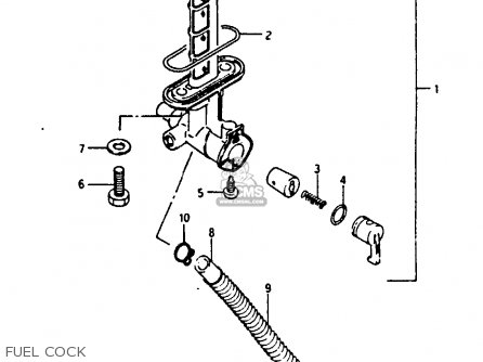 FUEL COCK - TS125X 1984 (E) (E01 E02 E04 E06 E15 E17 E18 E21 E22 E24 E27)