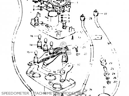 SPEEDOMETER - TACHOMETER (MODEL E) - TS125X 1985 (F) (E01 E02 E04 E06 E15 E17 E18 E21 E22 E27)