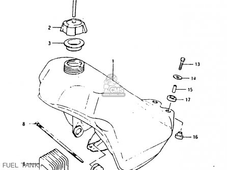 FUEL TANK - TS125X 1985 (F) (E01 E02 E04 E06 E15 E17 E18 E21 E22 E27)