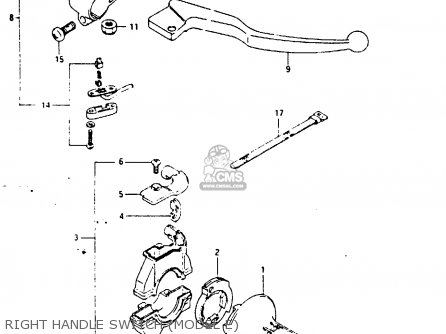 RIGHT HANDLE SWITCH (MODEL E) - TS125X 1986 (G) (E01 E02 E04 E06 E15 E17 E18 E21 E24)