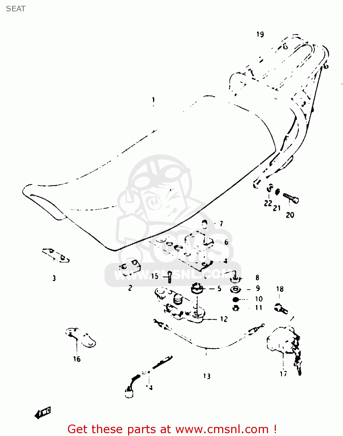 SEAT TS125XU 1984 (E) UNITED KINGDOM (E02)