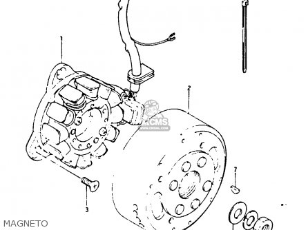 MAGNETO - TS125XU 1984 (E) UNITED KINGDOM (E02)
