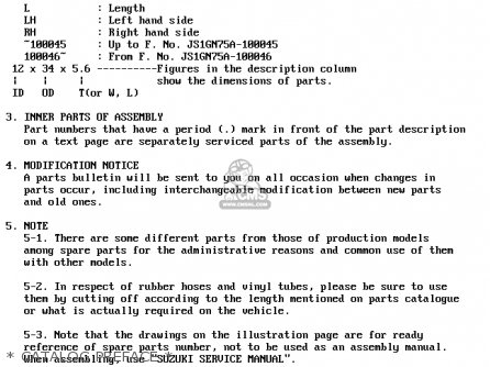* CATALOG PREFACE * - TS125XU 1985 (F) UNITED KINGDOM (E02)