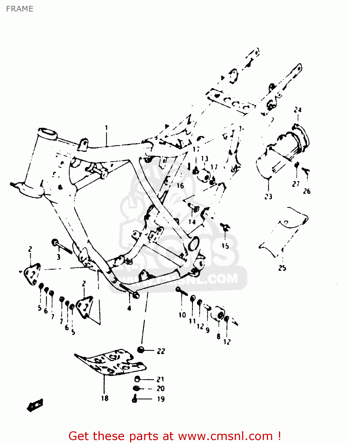 FRAME TS125XU 1986 (G) UNITED KINGDOM (E02)