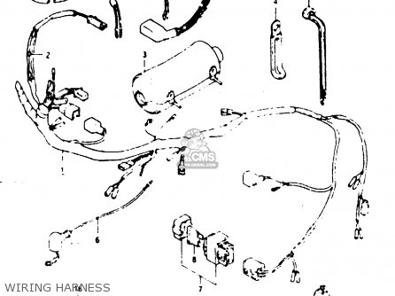 WIRING HARNESS - TS125XU 1986 (G) UNITED KINGDOM (E02)