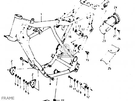 FRAME - TS125XU 1986 (G) UNITED KINGDOM (E02)