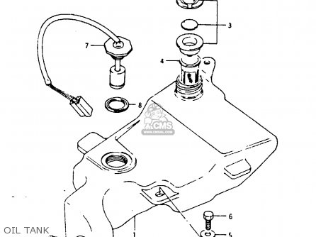 OIL TANK - TS125XU 1986 (G) UNITED KINGDOM (E02)